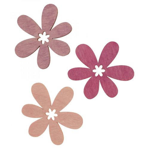 Floristik24 Treblomster sprer dekorasjon blomstrer tre lilla/fiolett/rosa Ø2cm 144p