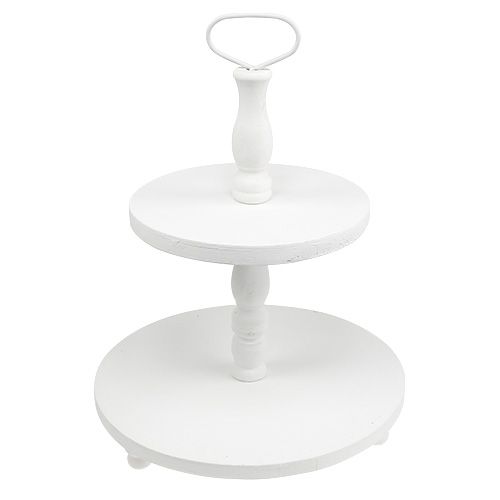 Trehylle hvit H50cm | Floristik24.no