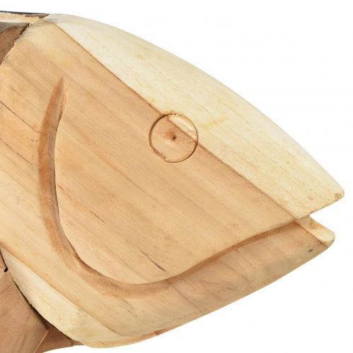 Floristik24 Tre fisk teak tre dekorasjon fiske bord dekorasjon tre 63cm