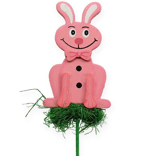 Floristik24 Trepluggkanin på pinne 7cm 24stk