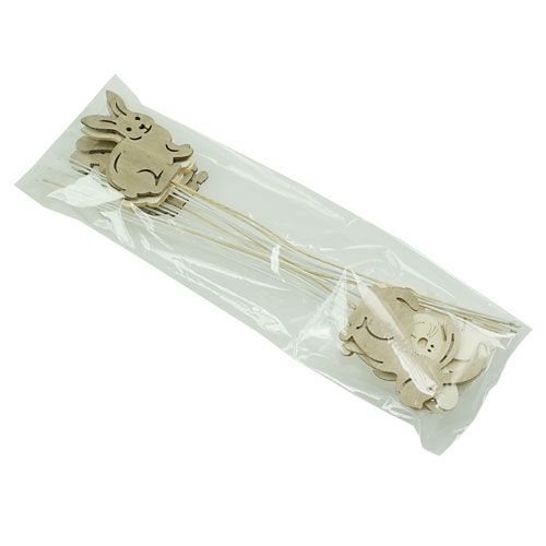 Floristik24 Trekaniner med naturtråd. 6cmx8cm L31cm 18 stk