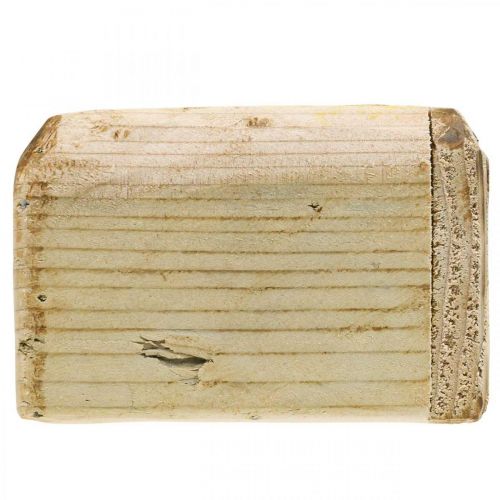 gjenstander Plantepotte plantekasse treblomsterpotte naturlig 12×12×8,5cm