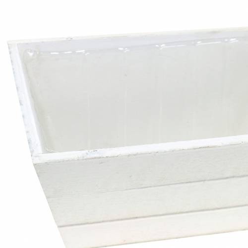 Planter trekasse hvit 20x12cm H10cm | Floristik24.no