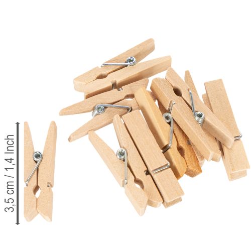 gjenstander Treklemmer mini klesklype dekorative klesklyper 3,5 cm 50 stk
