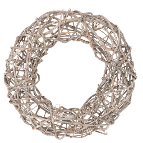 Trekrans, dekorativ krans, naturhvit, Ø30 cm, H9,5 cm kjøpe | Floristik24.no