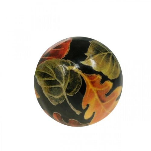 Floristik24 Tresoppblad høstpynt sopp mangotre svart, fargerik Ø8cm H10,5cm