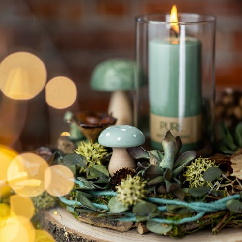 Floristik24 Tresopp dekorative sopp trefluesopp grønn mynte 5cm 8 stk.