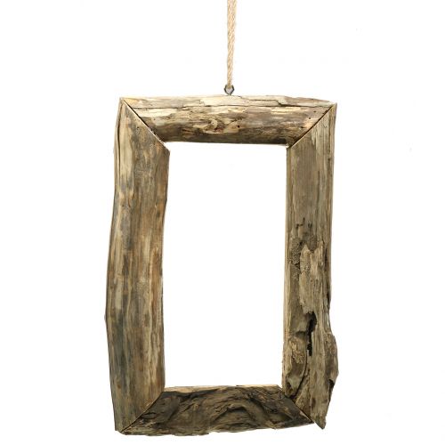 Floristik24 Naturlig treramme for å henge 46cm x 30cm