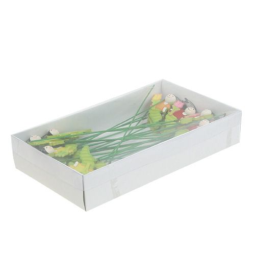 Floristik24 Trelarve på pinne 8cm rumpe. 24 timer