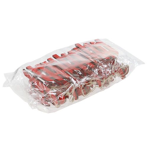 Floristik24 Tresledge for hengende rød 15cm 6stk