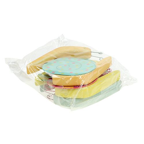 Floristik24 Tresnegl 10,5 x 9 cm farget 6 stk