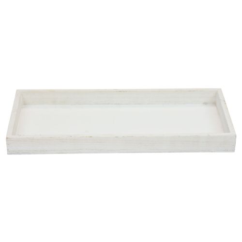 Floristik24 Trebrett hvitt dekorativt brett shabby chic tre 35×15×3cm