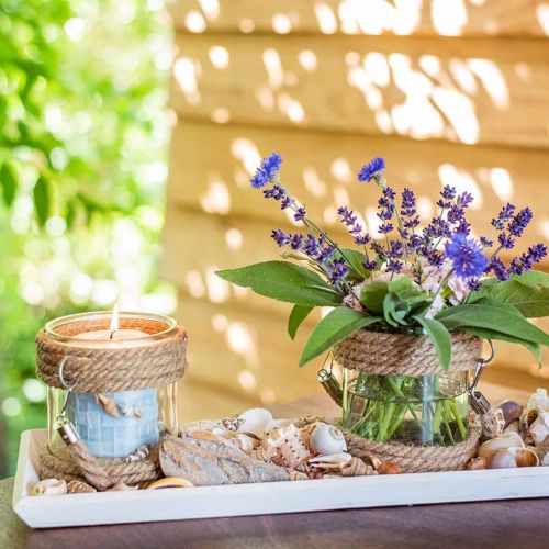 Floristik24 Trebrett hvit L57,5cm B16cm H3cm 1st