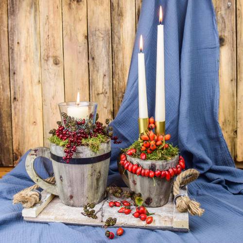 Floristik24 Trekopp for planting Ø14cm H14,5cm