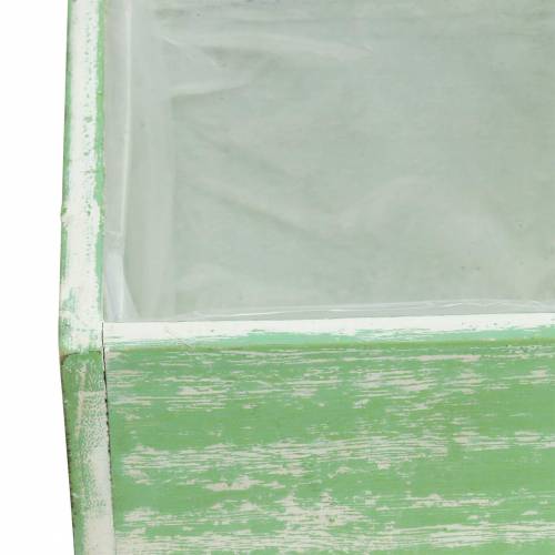 gjenstander Plantetre lysegrønn hvitvasket 10×10cm/14×14cm sett med 2 stk