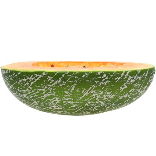 Floristik24 Honningmelon halv 22,5cm lys oransje