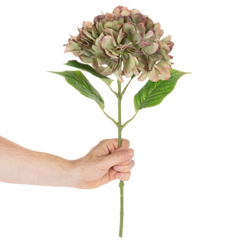 Kunstig hortensia dekorativ blomst med stilk, 46 cm | Floristik24.no