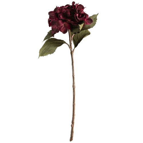Floristik24 Kunstige hortensiablomster Bordeaux 52 cm