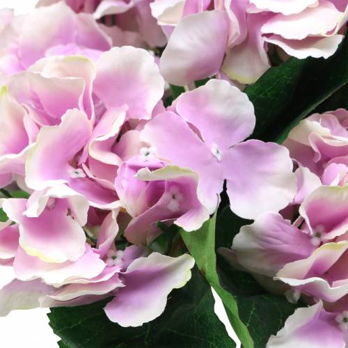 gjenstander Silkeblomster hortensia i en gryte lilla 35cm