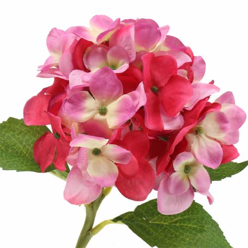 Kunstig blomsterhortensia rosa 36cm