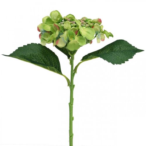 gjenstander Kunstig hortensia, blomsterdekor, silkeblomst grønn L44cm