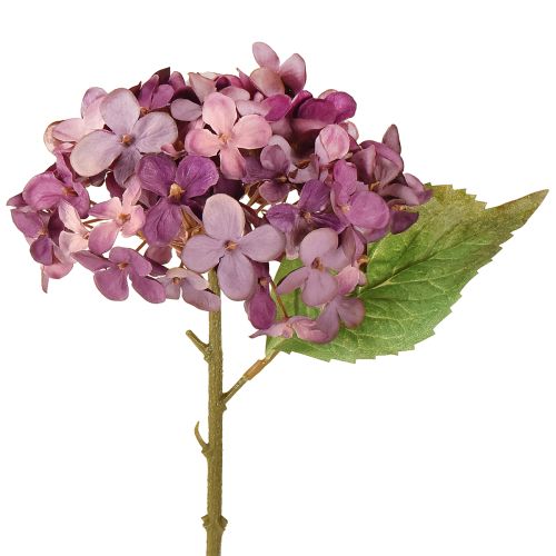 Kunstige hortensiaer lilla kunstige blomster hortensia 34 cm 2 stk