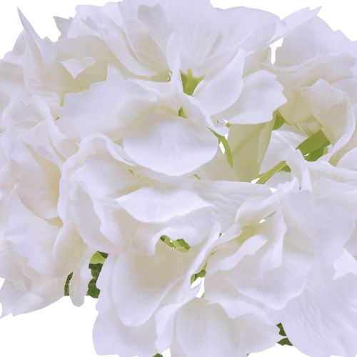 gjenstander Hortensia Artificial White Real Touch Flowers 33cm