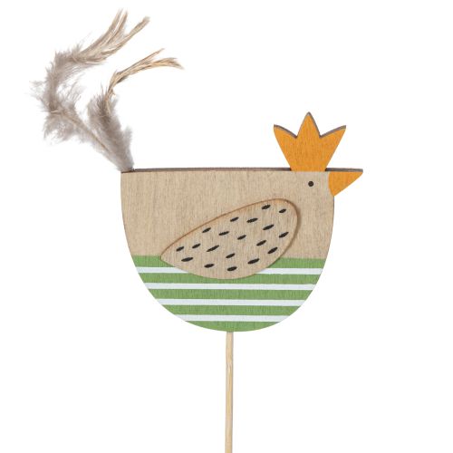 gjenstander Kyllingpæler i påskedesign for munter vårdekorasjon, 7 cm, 12 stk.