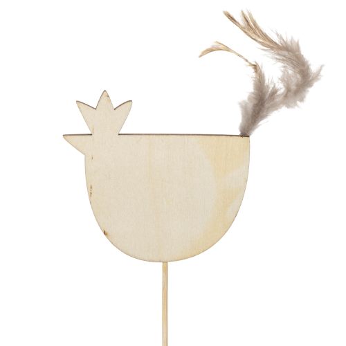 gjenstander Kyllingpæler i påskedesign for munter vårdekorasjon, 7 cm, 12 stk.