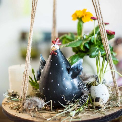 Floristik24 Pyntekylling, vårfigur, påskepynt, høne, kyllingpynt 18cm
