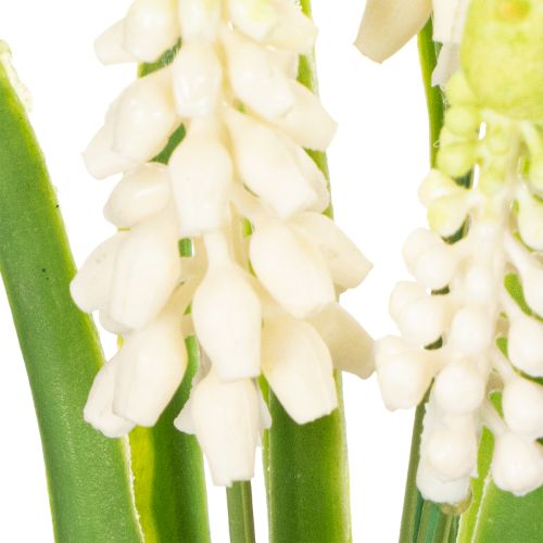 gjenstander Kunstig blomstervase med hyasint for elegant borddekorasjon og stilig utseende, 20 cm