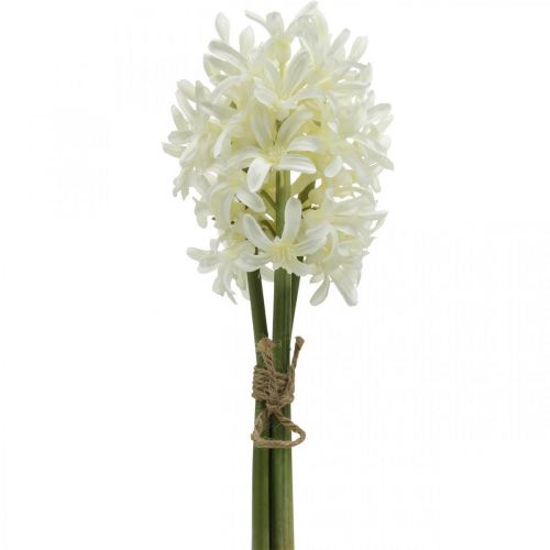 Floristik24 Kunstig hyasint hvit kunstig blomst 28cm bunt à 3 stk