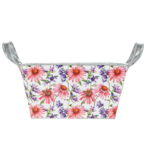 gjenstander Jardiniere vårblomsterkasse metalldekorasjon 20 × 12,5 × 10 cm