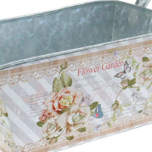 Floristik24 Jardiniere metallplanter sommerdekorasjon 20 × 12 × 10 cm