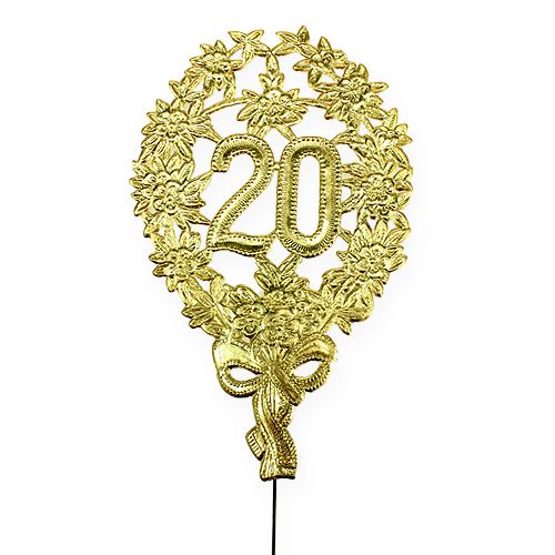 Floristik24 Jubileumsnummer 20 Ø8cm 10stk