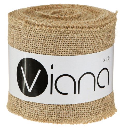 Floristik24 Jutebånd naturlig bordløper rustikk jute grytebånd 10cm 9m