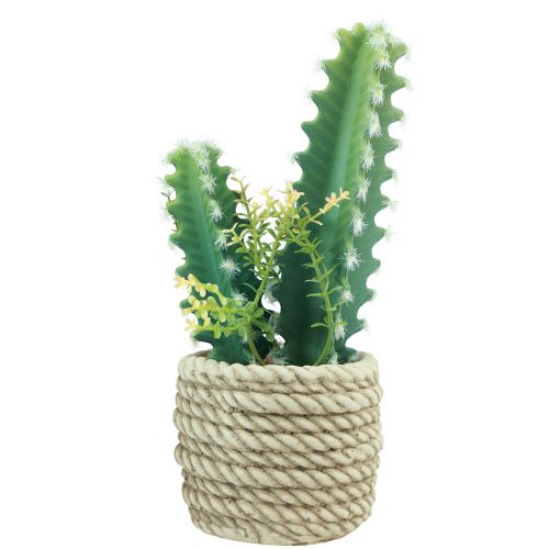 gjenstander Kaktus i potte kunstig kaktus assortert 28cm 2stk