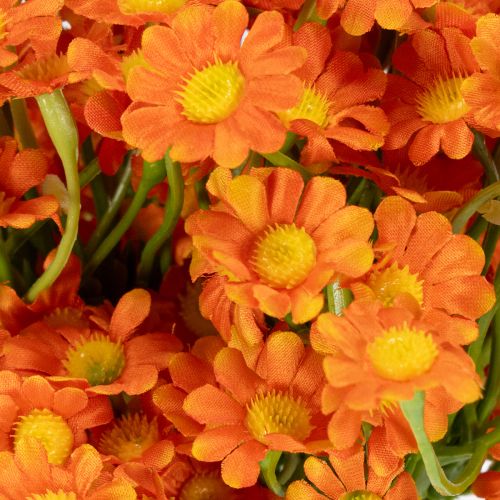 gjenstander Kunstig blomsterbukett med kamille for stemningsfull sesongdekorasjon, 27 cm, 3 stk.