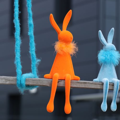 gjenstander Påskeharehylleholdere, dekorative til stue, påskedekorasjon, sitteplass, 36 cm, 2 stk.