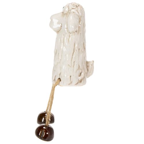 gjenstander Keramikkfigur av sau, sittende sau, til påske og pynt året rundt, 18 cm, 3 stk.