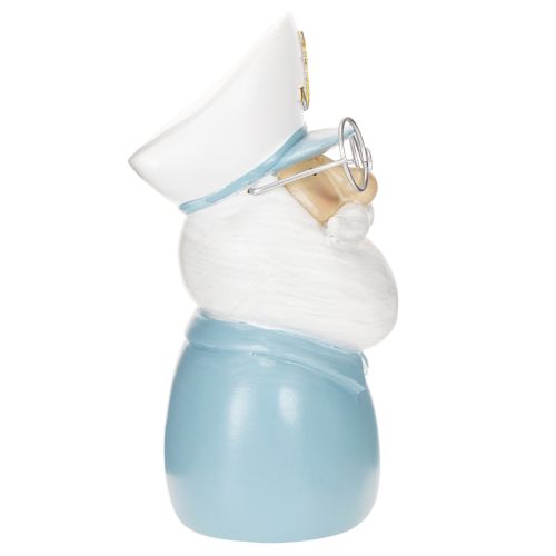 Kapteinfigur, maritim dekorasjon med briller og hatt, 16 cm | Floristik24.no