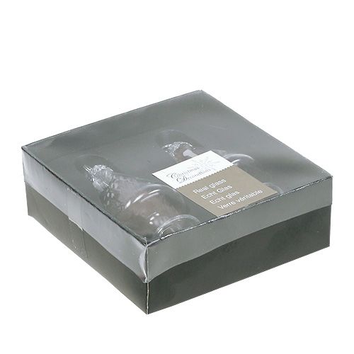 Floristik24 Kortholderglass med fjær 4cm x 8cm klar 2stk