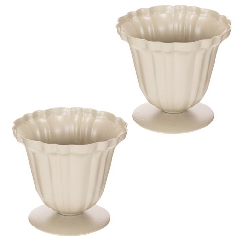 Dekorativ bolle, kremfarget trofé, liten, 10 cm | Floristik24.no