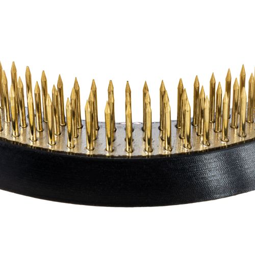 gjenstander Rund messingblomstpinnsvin til blomsteroppsatser og ikebana