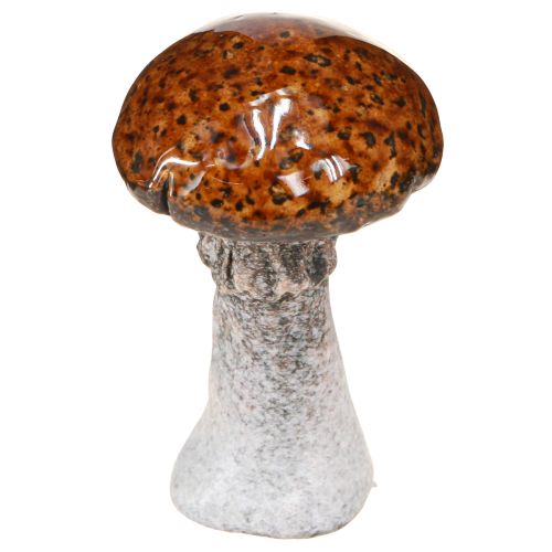 Floristik24 Keramiske sopper keramisk dekorasjon sopp oransje gul brun 8 cm 3 stk