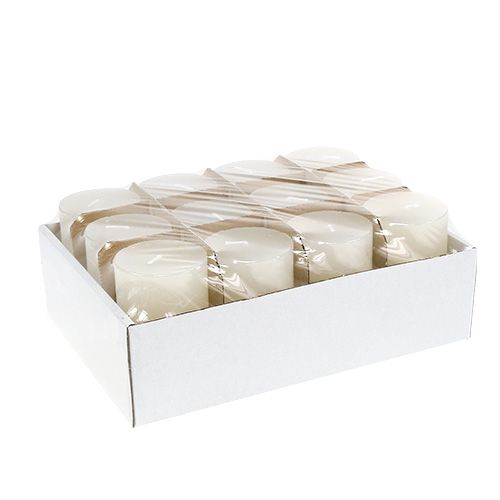 Floristik24 Lysekrem 50mm x 80mm farget 12stk