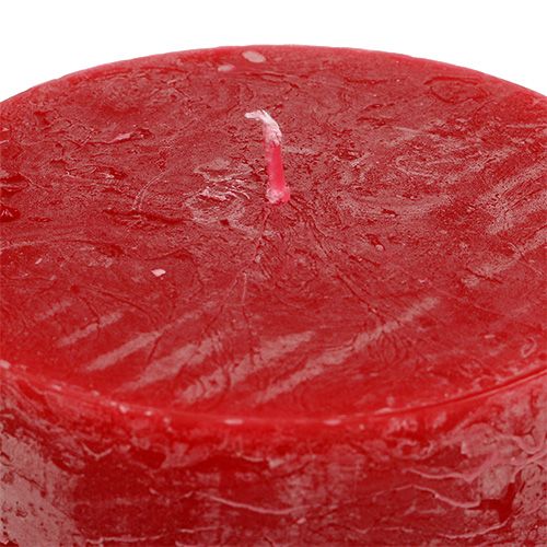 Floristik24 Stearinlysrød 100mm x 150mm farget 4stk