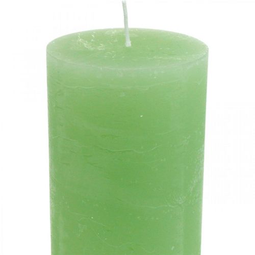 gjenstander Sett med 2 ensfargede kuppellys, limegrønne, 85 × 200 mm, lang brennetid