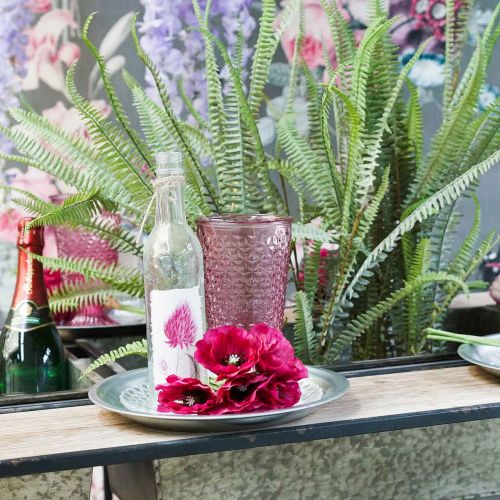 Floristik24 Lysekopp, koppeglass, lykt, glassdekorasjon Ø10cm H18,5cm