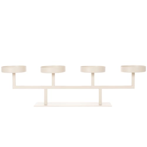 Moderne lysestake med fire lysfat, 47 cm | Floristik24.no